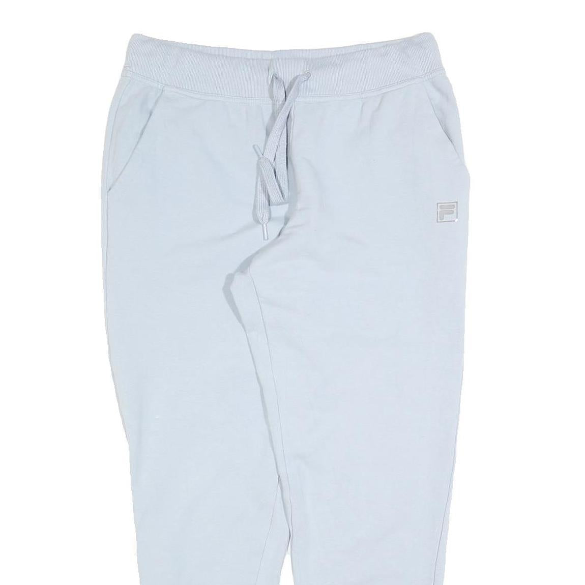 FILA Womens Joggers White Regular Tapered M W28 L28 Cotton Blend Comfort