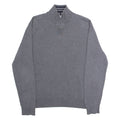 NAUTICA Mens Jumper Green 1/4 Zip Tight Knit M