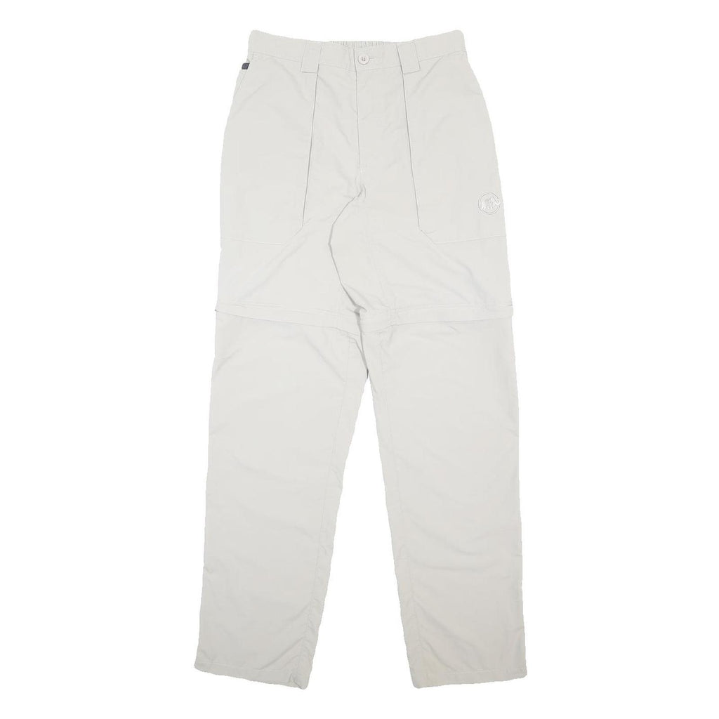 MAMMUT Womens Nylon White Regular Zip Trousers W28 L33 Outdoor Casual Climbing