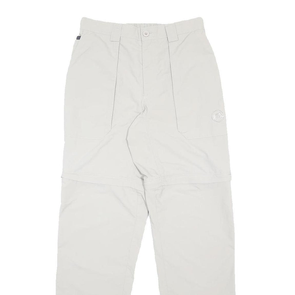 MAMMUT Womens Nylon White Regular Zip Trousers W28 L33 Outdoor Casual Climbing