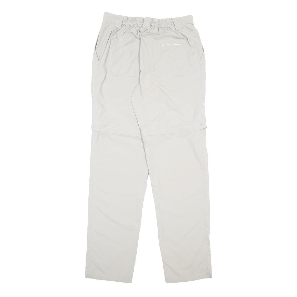 MAMMUT Womens Nylon White Regular Zip Trousers W28 L33 Outdoor Casual Climbing