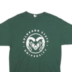 MV SPORT Mens Green Colorado State University Graphic T-Shirt L Short Sleeve