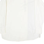 MWGAPPARREL Mens White Cotton Shirt L Embroidered Western Style Button