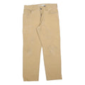 CARHARTT Mens Beige Relaxed Straight Trousers W32 L30 Cotton Blend Workwear Zip