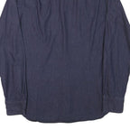 HUGO BOSS Mens Blue Printed Shirt S Cotton Blend Elegant Casual