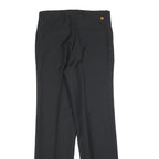 FARAH Womens Black Regular Fit Straight Polyester Trousers W30 L31 Smart Casual