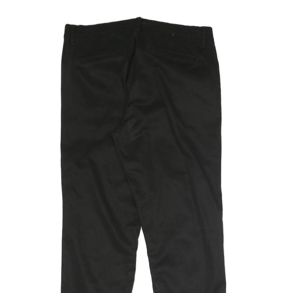 NAUTICA Mens Cotton Blend Black Slim Slim Trousers W31 L27 Casual Smart Zip