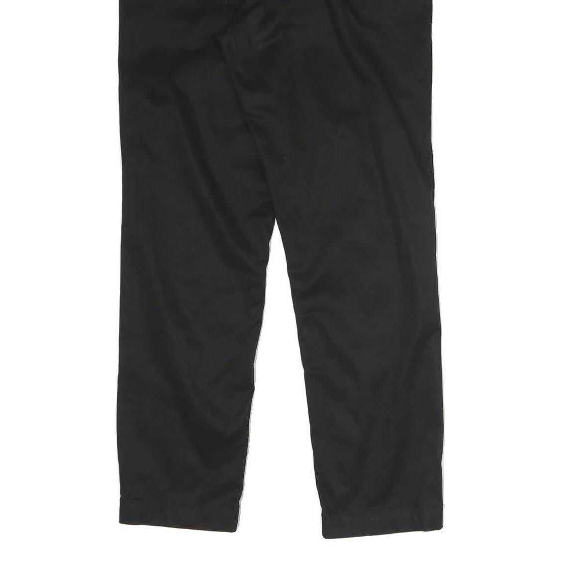 NAUTICA Mens Cotton Blend Black Slim Slim Trousers W31 L27 Casual Smart Zip