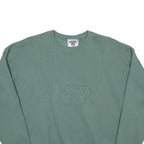 LEE Womens Green Crew Neck M Cotton Blend Casual Sweatshirt