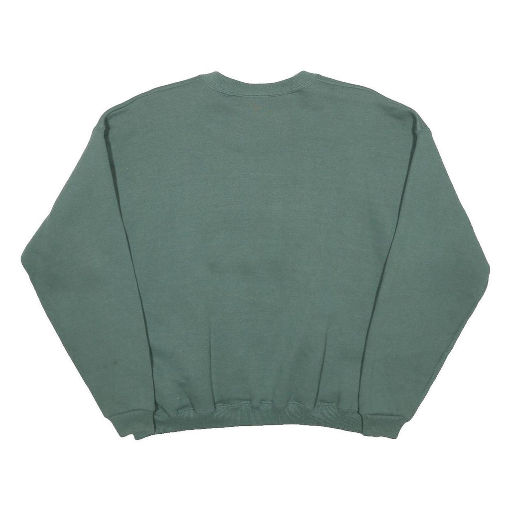 LEE Womens Green Crew Neck M Cotton Blend Casual Sweatshirt