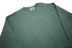 LEE Womens Green Crew Neck M Cotton Blend Casual Sweatshirt