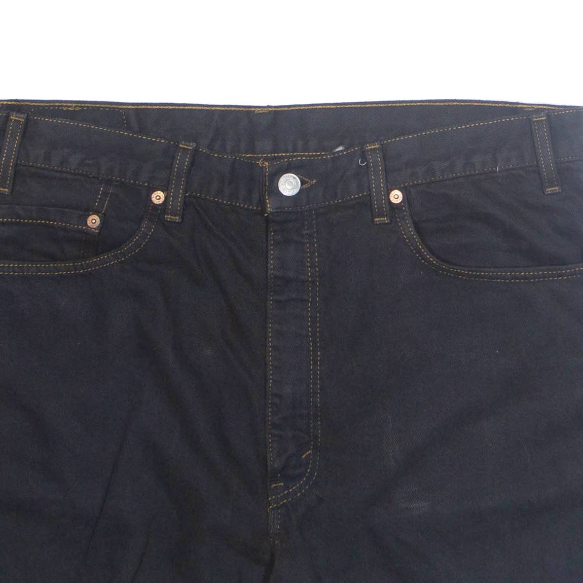 LEVI'S Womens Denim Shorts Black XL W36