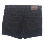 LEVI'S Womens Denim Shorts Black XL W36
