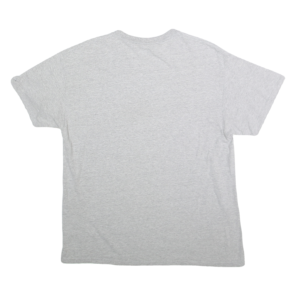 MAJESTIC Mens Grey Colorado Graphic T-Shirt L Short Sleeve Crew Neck Cotton