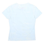 DIESEL Girls White Logo Graphic T-Shirt M Short Sleeve Crew Neck Cotton Blend