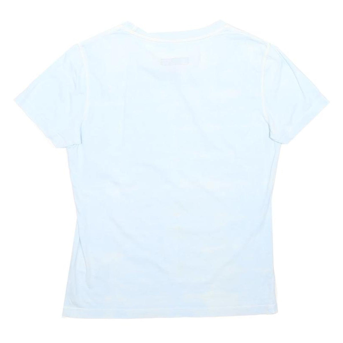DIESEL Girls White Logo Graphic T-Shirt M Short Sleeve Crew Neck Cotton Blend