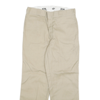 DICKIES Mens Cotton Blend Beige Regular 874 Trousers W30 L29 Classic Straight