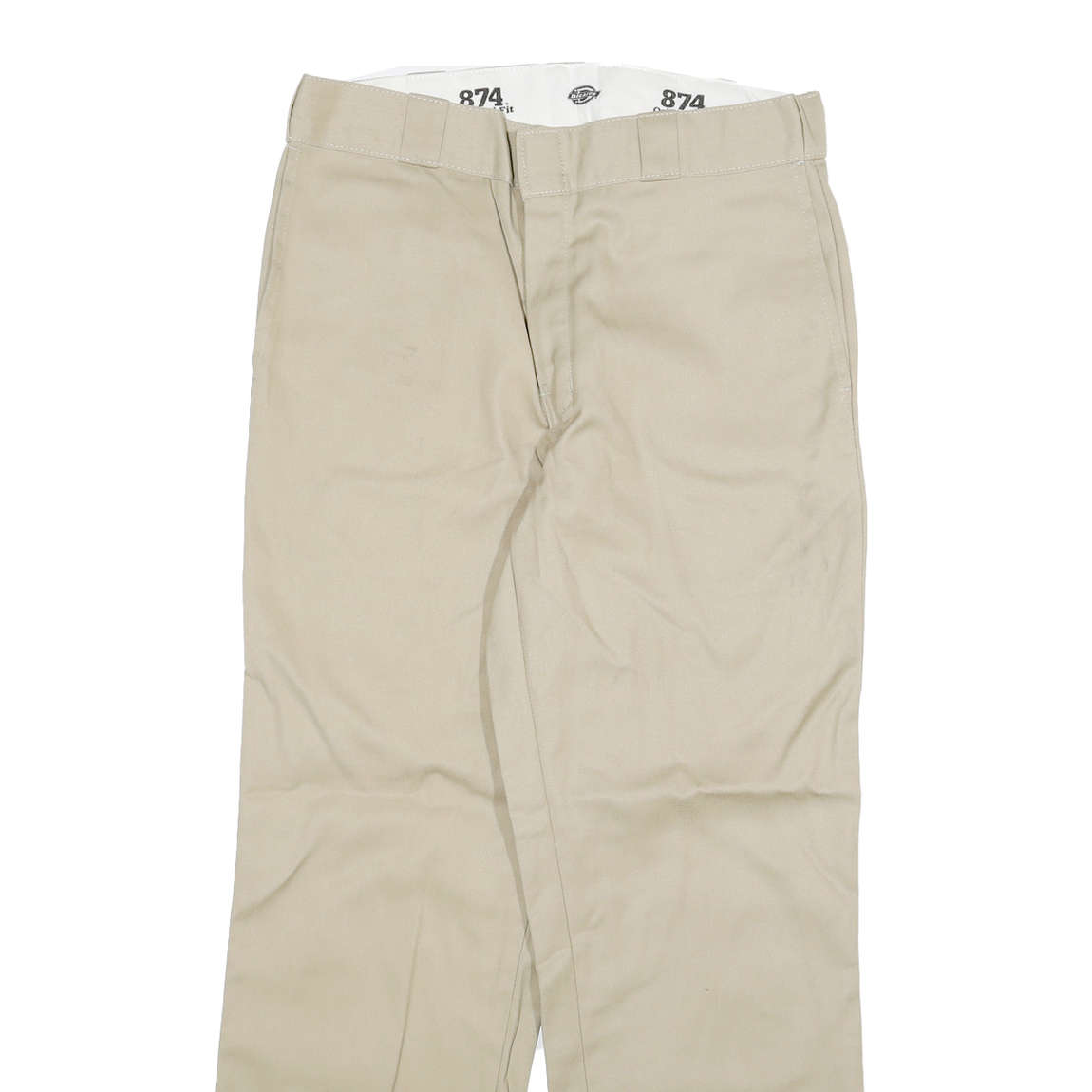 DICKIES Mens Cotton Blend Beige Regular 874 Trousers W30 L29 Classic Straight