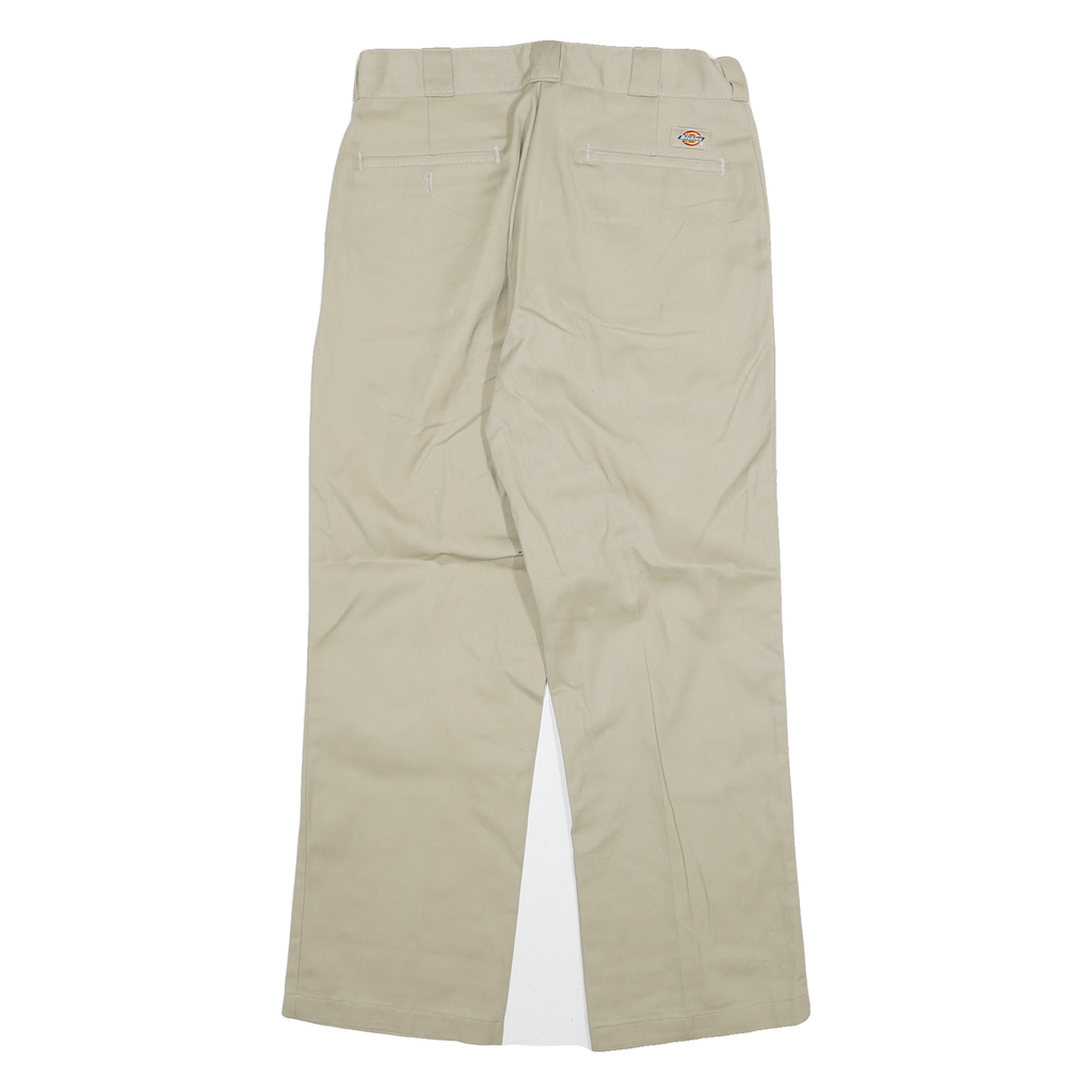 DICKIES Mens Cotton Blend Beige Regular 874 Trousers W30 L29 Classic Straight