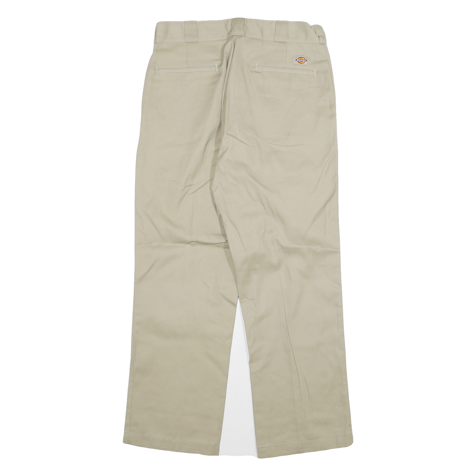 DICKIES Mens Cotton Blend Beige Regular 874 Trousers W30 L29 Classic Straight