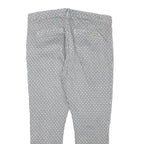 M.SARA Womens Cotton Blend White & Black Slim Tapered Trousers W32 L24 Stylish