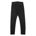 LEVI'S 512 Tapered Mens Jeans Black Slim Tapered Denim Raw W29 L32 Slim Fit Zip