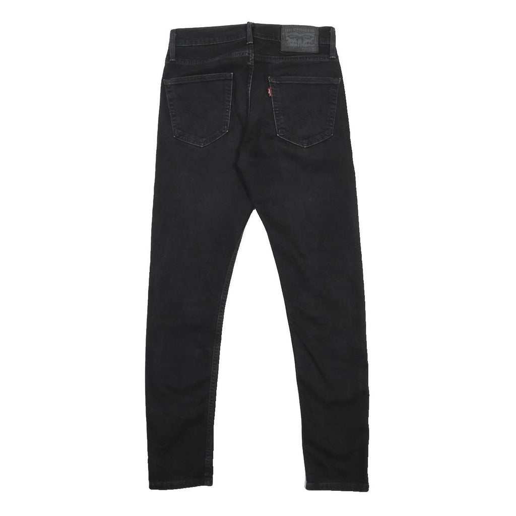 LEVI'S 512 Tapered Mens Jeans Black Slim Tapered Denim Raw W29 L32 Slim Fit Zip