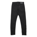 LEVI'S 512 Tapered Mens Jeans Black Slim Tapered Denim Raw W29 L32 Slim Fit Zip