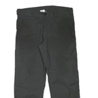 WORK FASHION Mens Cotton Blend Black Regular Straight Trousers W36 L29 Workwear