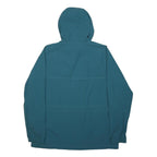 ASICS Mens Blue & White Track Jacket L Polyester Zip Hooded Sportswear