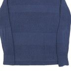 FAT FACE Womens Blue Patterned Jumper Crew Neck Basic Knit UK 8 Cotton Blend