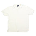 NAUTICA Mens White Short Sleeve Plain M Cotton Blend Polo Shirt Casual Classic