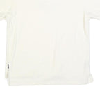 NAUTICA Mens White Short Sleeve Plain M Cotton Blend Polo Shirt Casual Classic