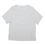 ADIDAS Womens Grey & White Graphic T-Shirt XS Short Sleeve Crew Neck Casual