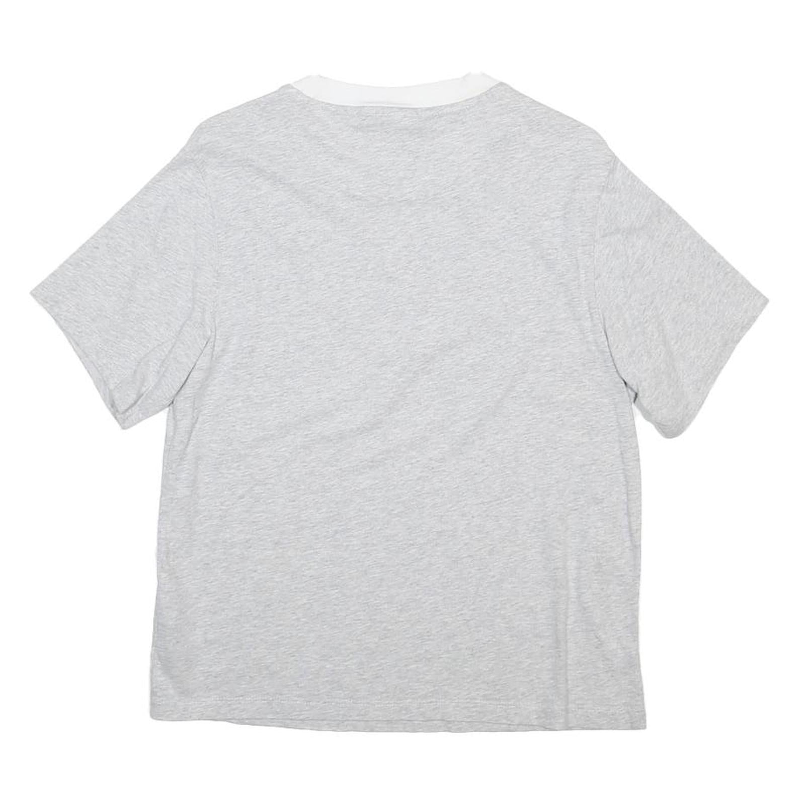 ADIDAS Womens Grey & White Graphic T-Shirt XS Short Sleeve Crew Neck Casual