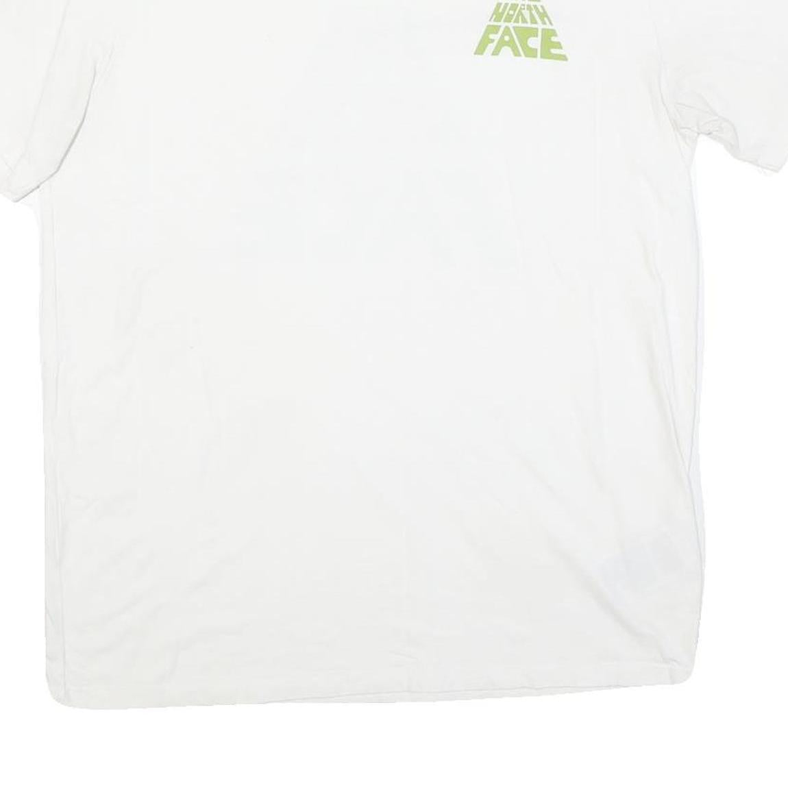THE NORTH FACE Mens White Graphic T-Shirt M Short Sleeve Crew Neck Logo Print
