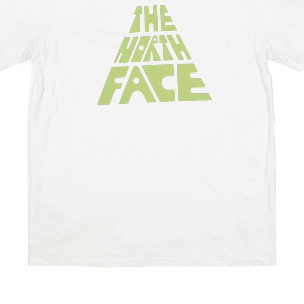 THE NORTH FACE Mens White Graphic T-Shirt M Short Sleeve Crew Neck Logo Print