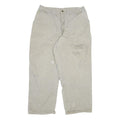 CARHARTT Mens Relaxed Beige Denim W32 L27 Workwear Zip Closure Jeans