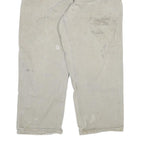 CARHARTT Mens Relaxed Beige Denim W32 L27 Workwear Zip Closure Jeans