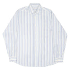 VAN HEUSEN Mens Shirt Blue Striped Long Sleeve M