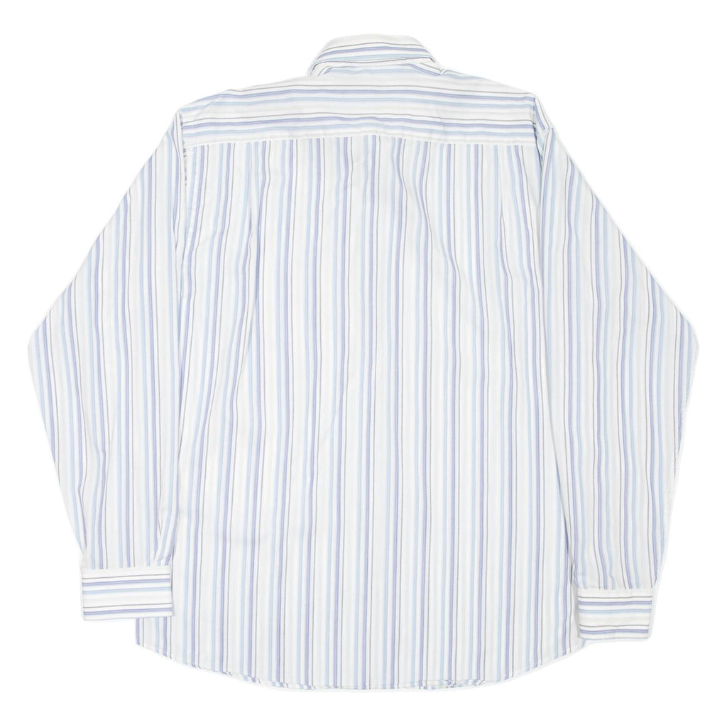VAN HEUSEN Mens Shirt Blue Striped Long Sleeve M