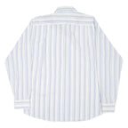 VAN HEUSEN Mens Shirt Blue Striped Long Sleeve M