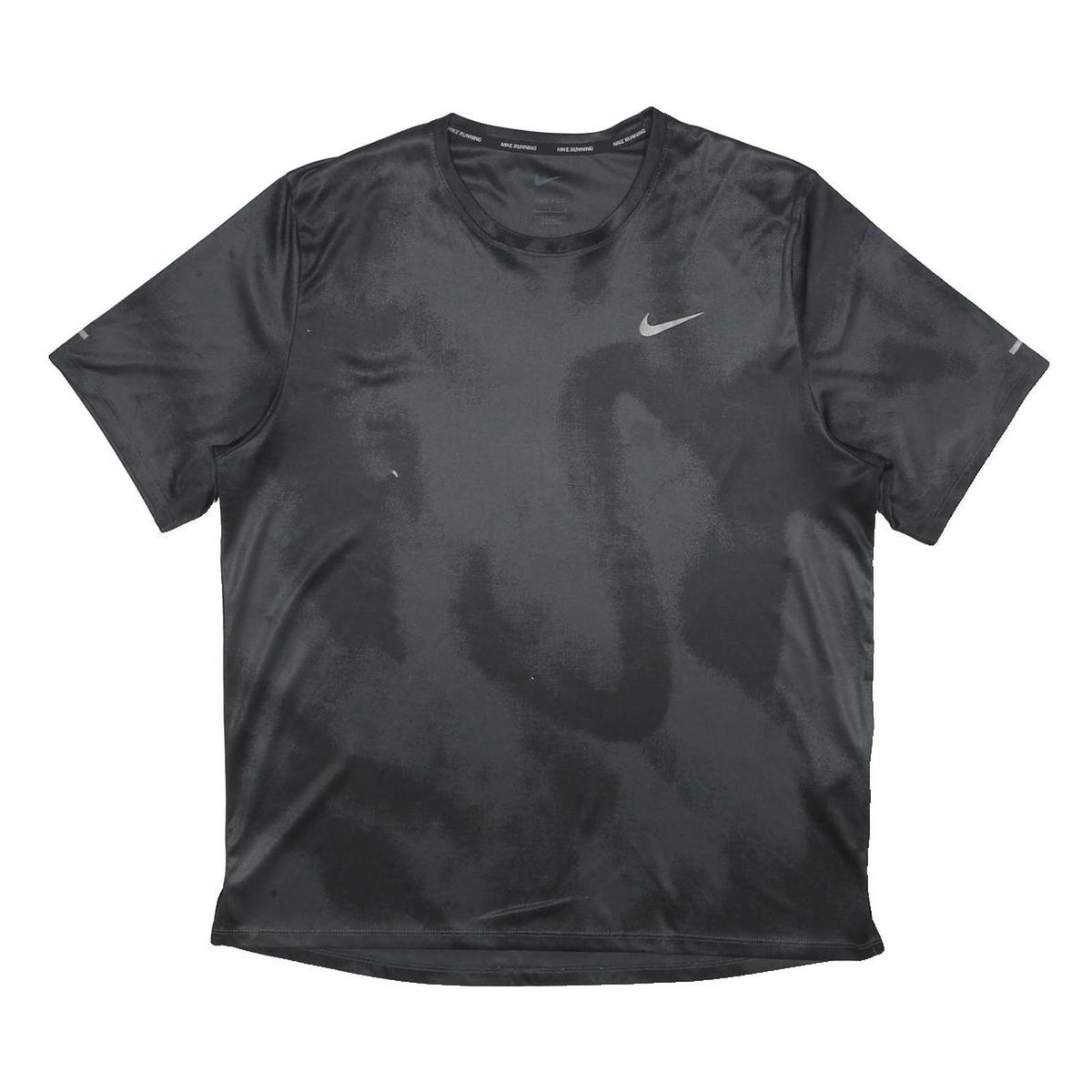 NIKE Mens Black Running T-Shirt L Short Sleeve Crew Neck Sports Activewear