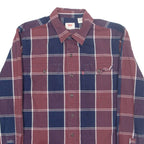 LEVI'S Mens Shirt Red Check Long Sleeve M