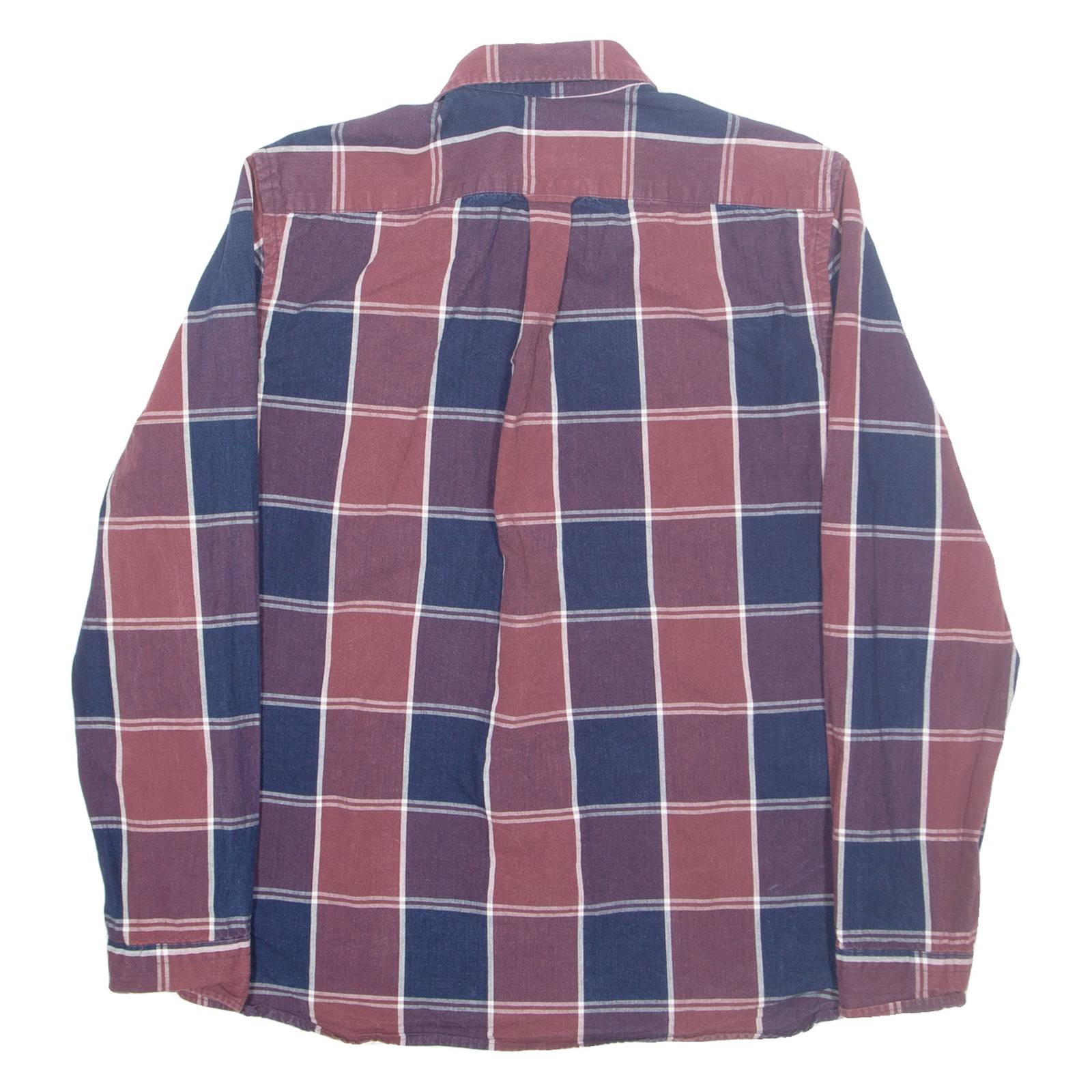 LEVI'S Mens Shirt Red Check Long Sleeve M