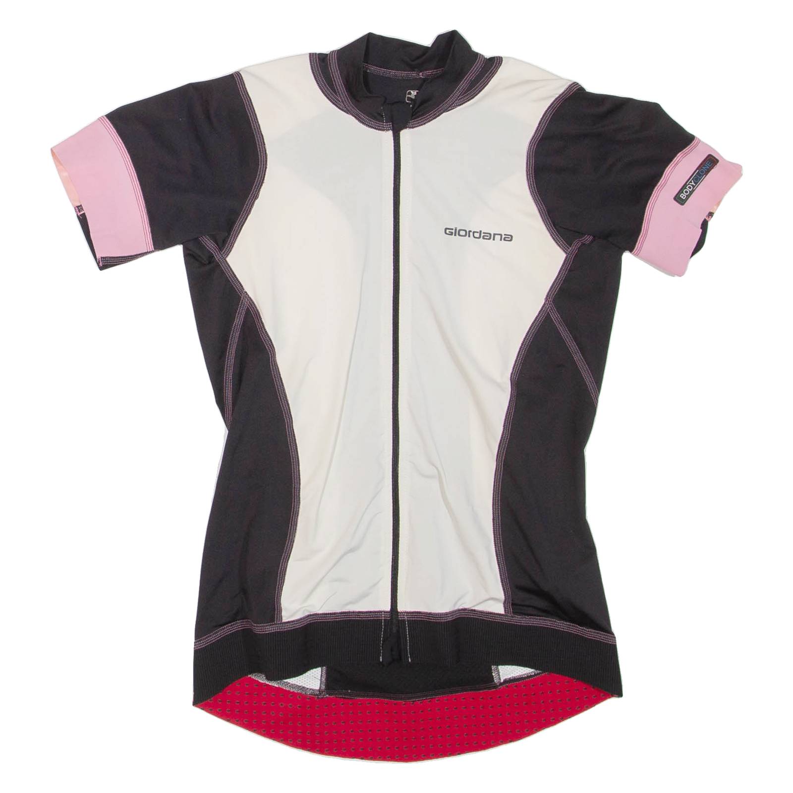 GIORDANA Cycling Womens T-Shirt Black High Neck XS