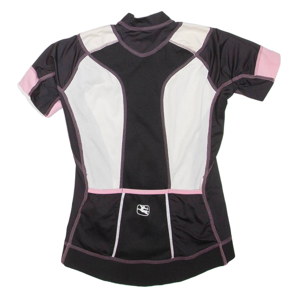 GIORDANA Cycling Womens T-Shirt Black High Neck XS