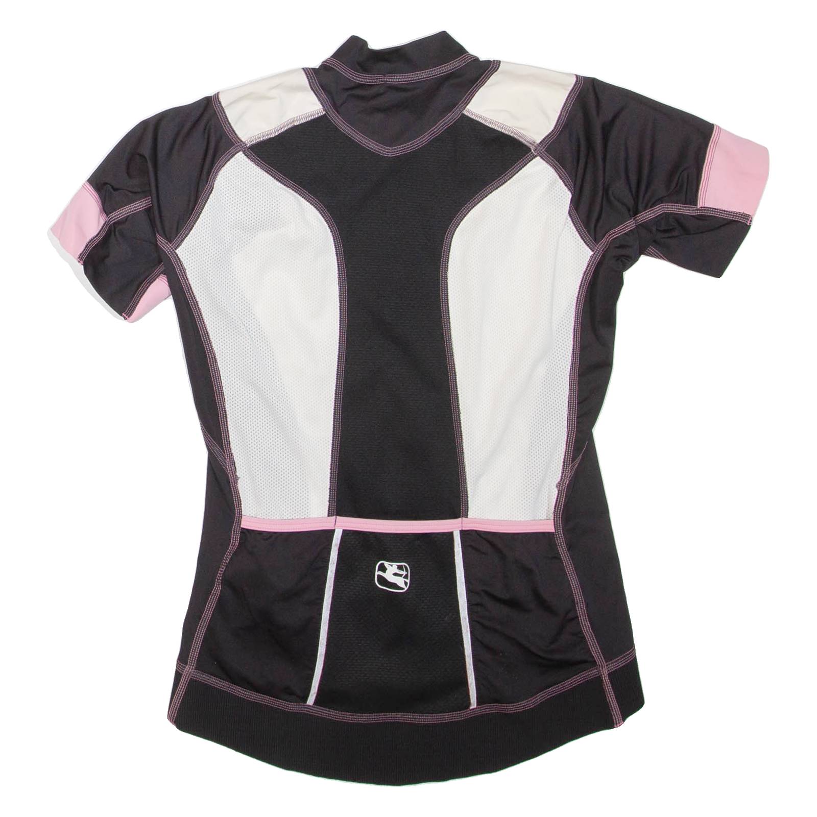 GIORDANA Cycling Womens T-Shirt Black High Neck XS