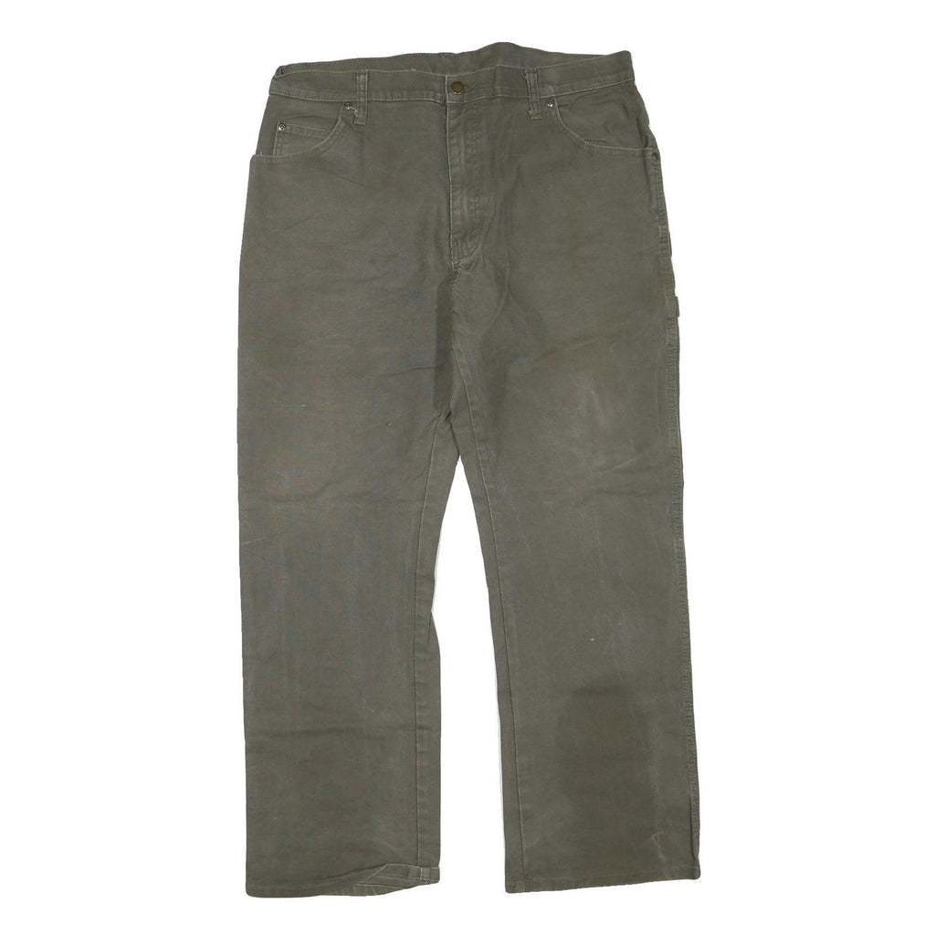 DICKIES Mens Cotton Blend Regular Fit Straight Leg Trousers W36 L30 Workwear