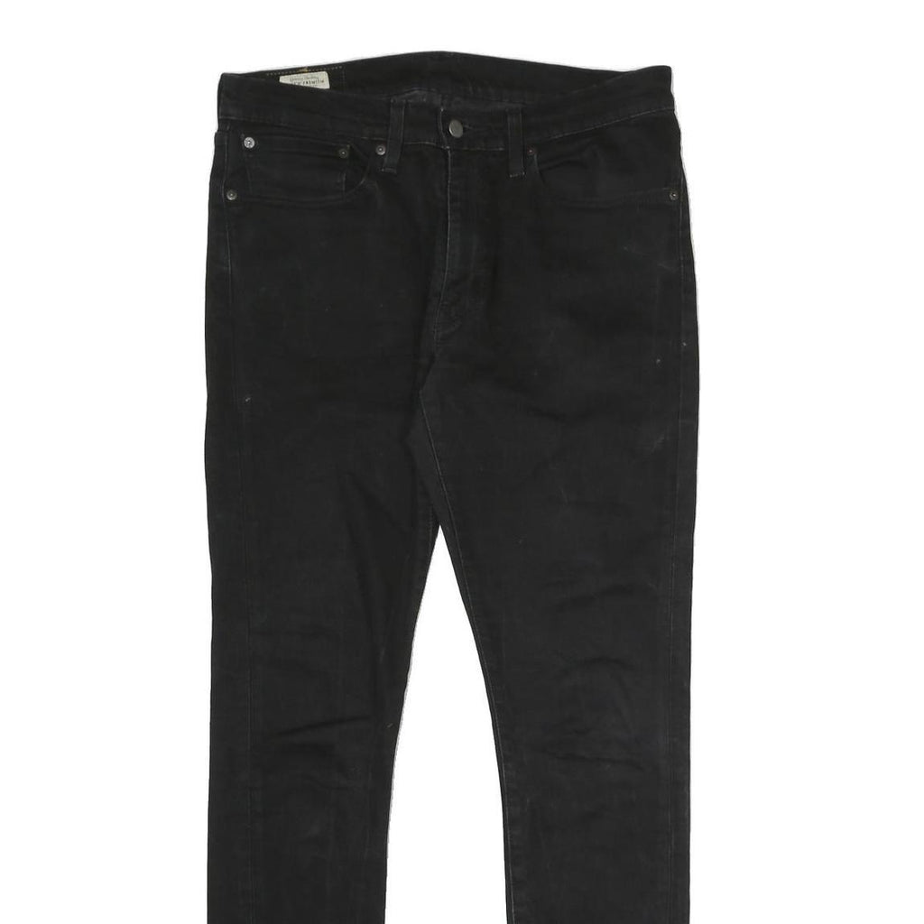 LEVI'S Skinny Taper Big E Mens Jeans Black Slim Skinny Denim Raw W34 L29